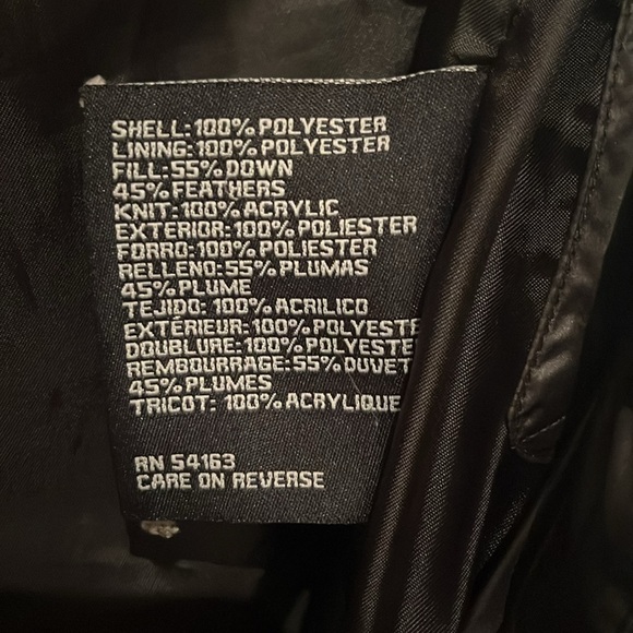 Women’s Guess Quilted Black Down Filled Hood Jacket size small - Picture 11 of 11